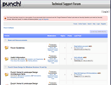 Tablet Screenshot of forums.punchsoftware.com
